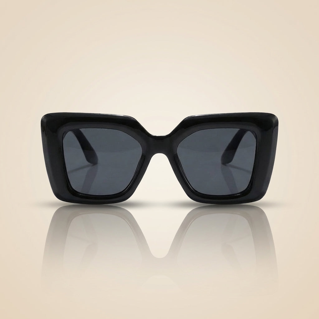 Women's Carlotta square sunglasses. Essential eye protection and fashion eyewear for sunny days.
