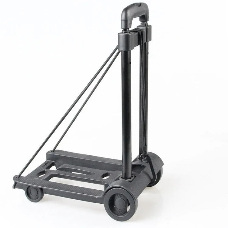 CarryFlex folding luggage cart with adjustable handle, perfect for travel and moving supplies