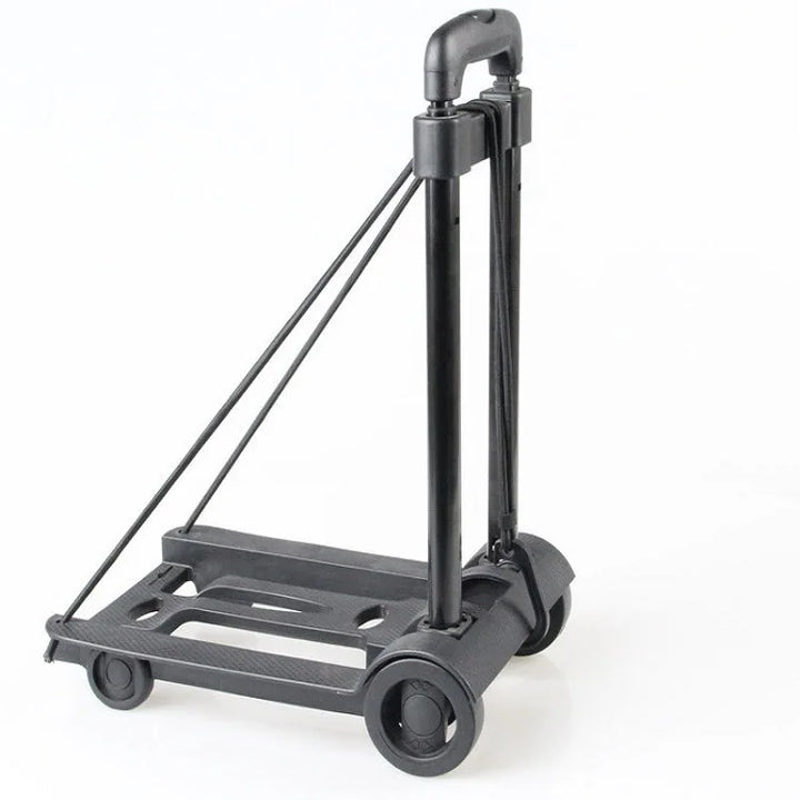 CarryFlex folding luggage cart with adjustable handle, perfect for travel and moving supplies