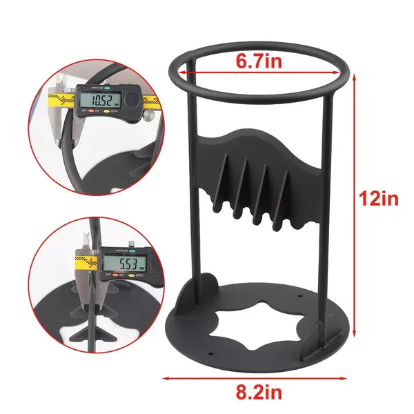 Safely prepare kindling for your fireplace or fire pit with this sturdy cast iron wood splitter tool.