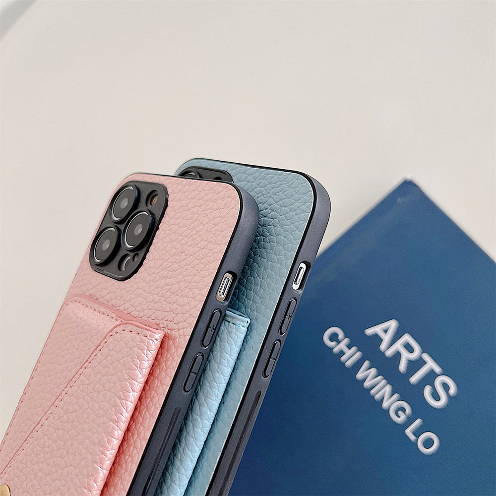 Celeste iPhone 13 wallet case: stylish protective cover with integrated card holder & magnetic closure.