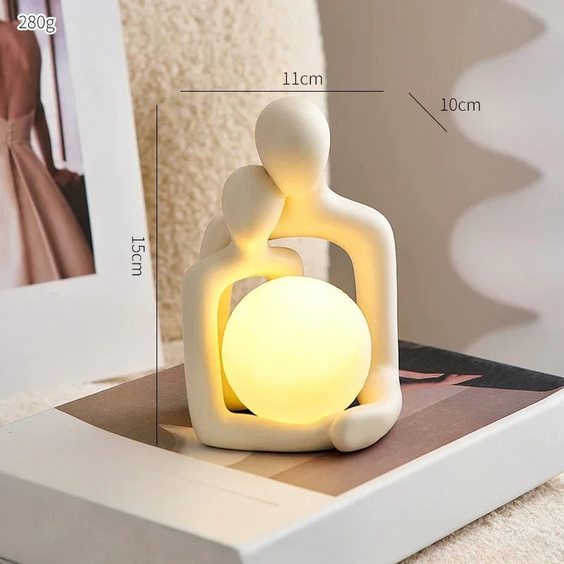 Elegant ceramic LunaGlow accent light. Modern home decor lamp, perfect for creating mood lighting in any room.