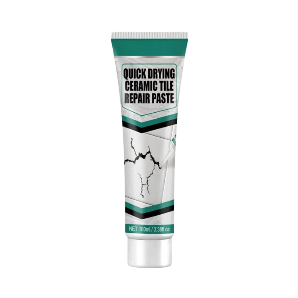 Ceramic Repair Paste Kit fixing cracks & chips on tiles, sinks. DIY waterproof surface restoration for bathrooms/kitchens.