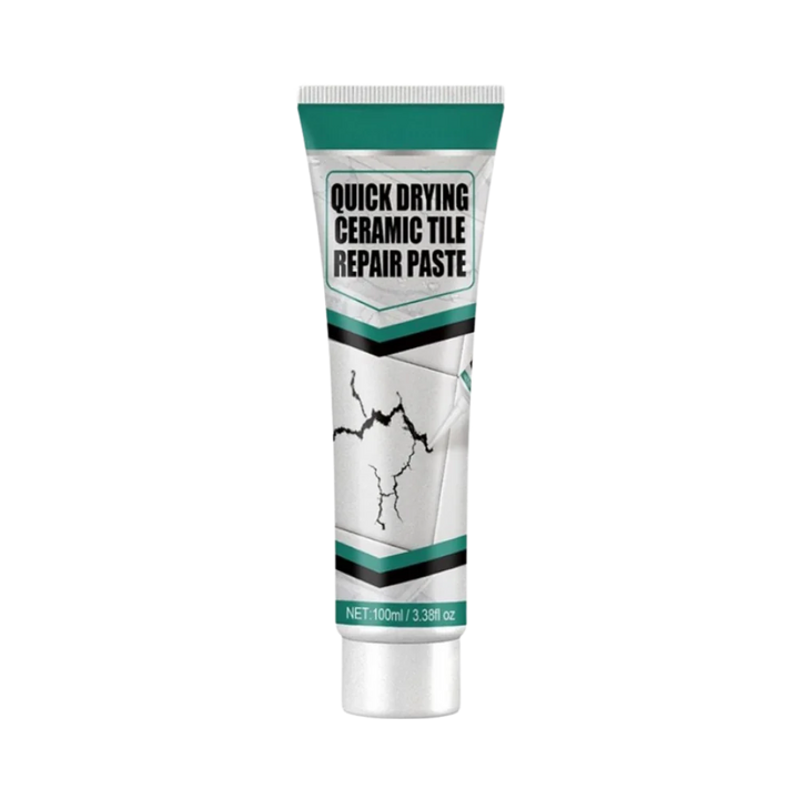 Ceramic Repair Paste Kit fixing cracks & chips on tiles, sinks. DIY waterproof surface restoration for bathrooms/kitchens.