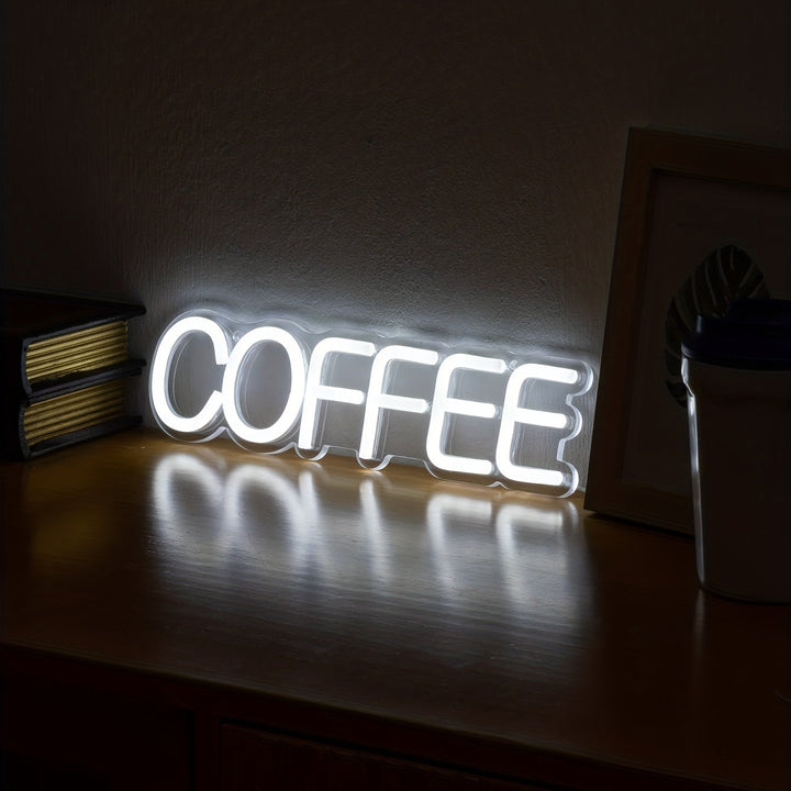 Decorative coffee cup LED night light, wall-mounted for stylish ambient lighting in any room. Home decor.
