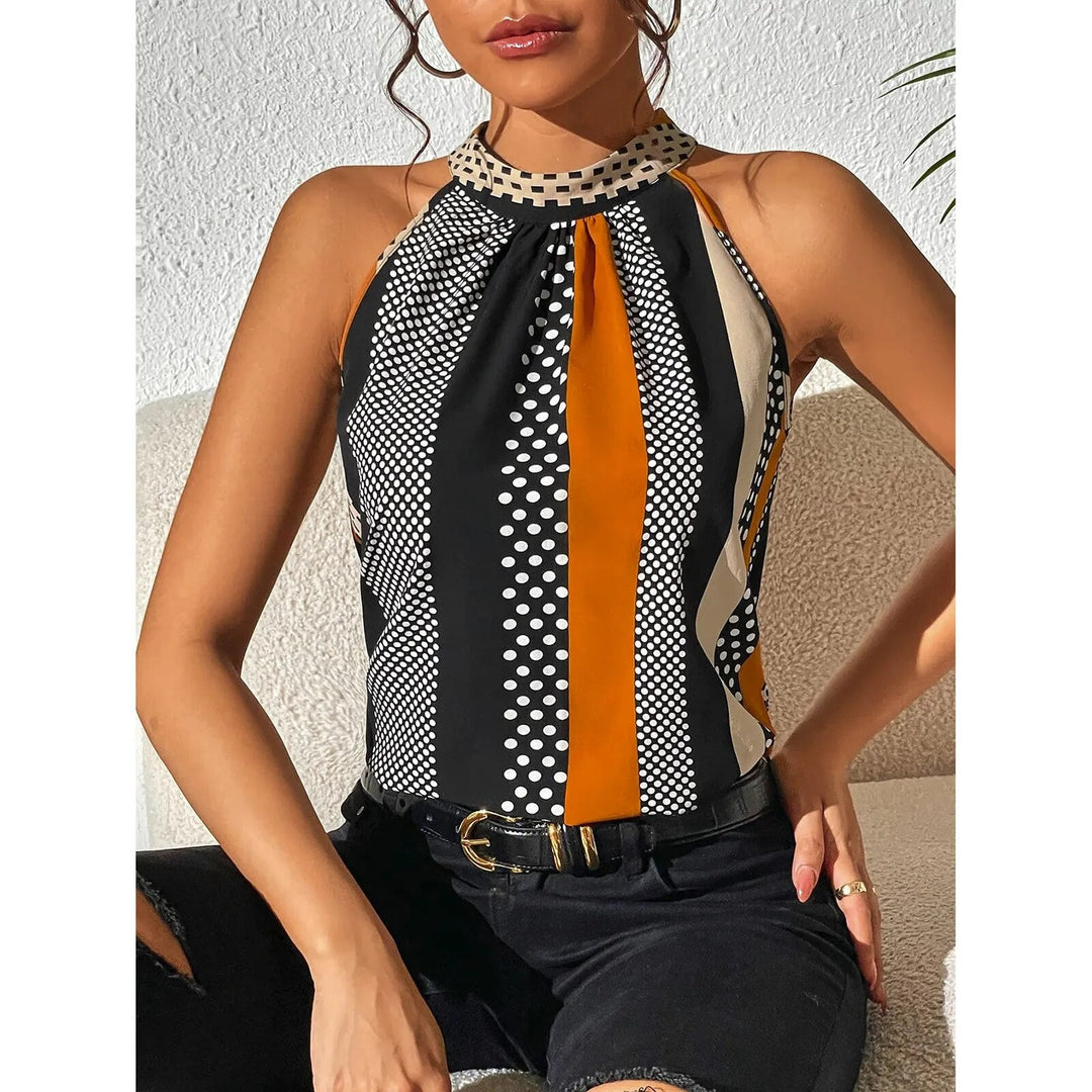 Celeste women's luxe sleeveless top, a trendy & comfortable piece for spring fashion, chic casual & smart casual outfits.