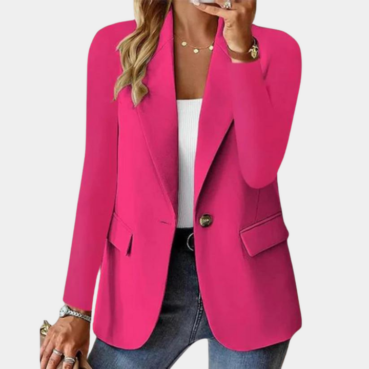 Modern women's blazer, ideal for a smart casual chic look. Easily pairs for versatile everyday fashion.