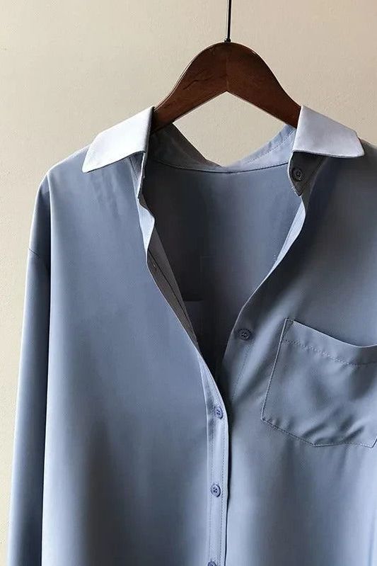 Versatile women's flowy blouse, transitions seamlessly from office attire to casual summer wear.