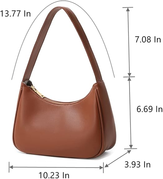 Designer women's mini hobo bag, a stylish accessory with a sturdy zipper and detailed finish.