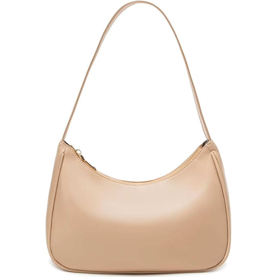Classic women's mini hobo handbag with a durable zipper, an essential fashion accessory.