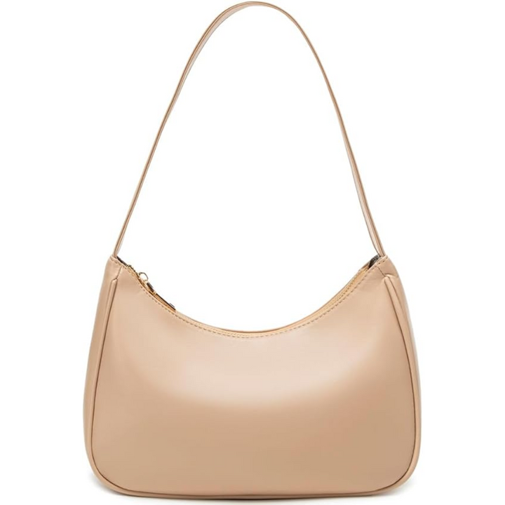 Classic women's mini hobo handbag with a durable zipper, an essential fashion accessory.