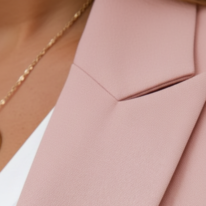Versatile women's open front blazer and jogger set. Perfect for smart casual or comfortable lounge wear.
