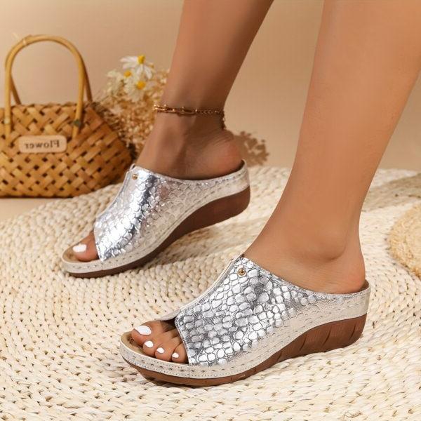 Chic women's orthopedic sandals with arch support for comfortable all-day wear & foot pain relief.