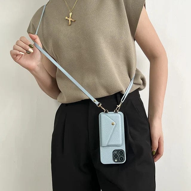 Stylish women's phone wallet crossbody bag, ideal for iPhone accessories and cards.