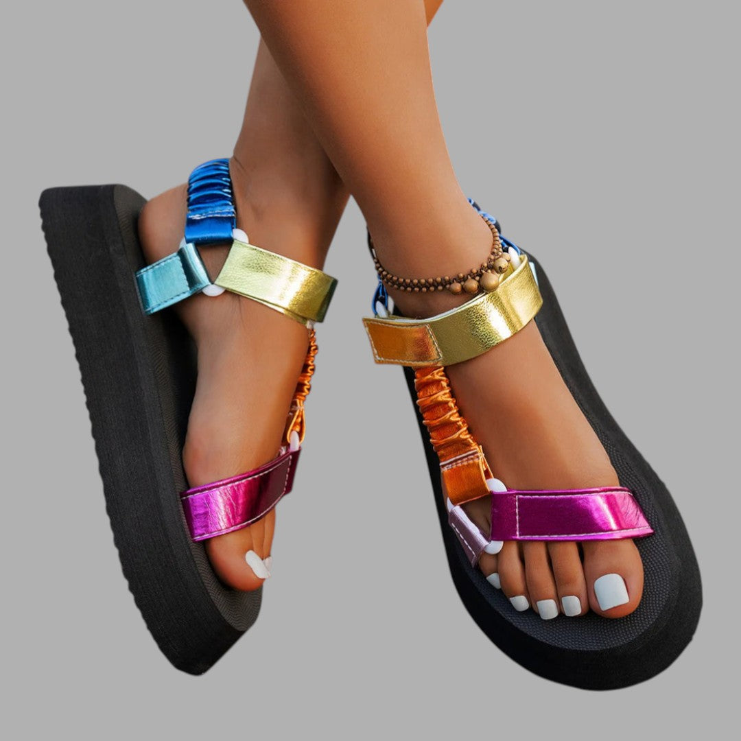 Fashionable women's platform sandals to elevate your style. Great for summer, parties, & comfortable chic looks.