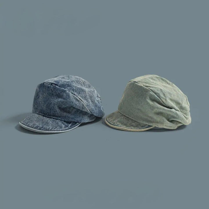 Stylish blue beret hat for women, a chic retro fashion accessory. Great for casual everyday wear.
