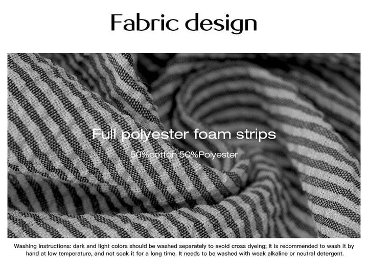 Elegant striped button-up blouse for women. Versatile daily fashion top.