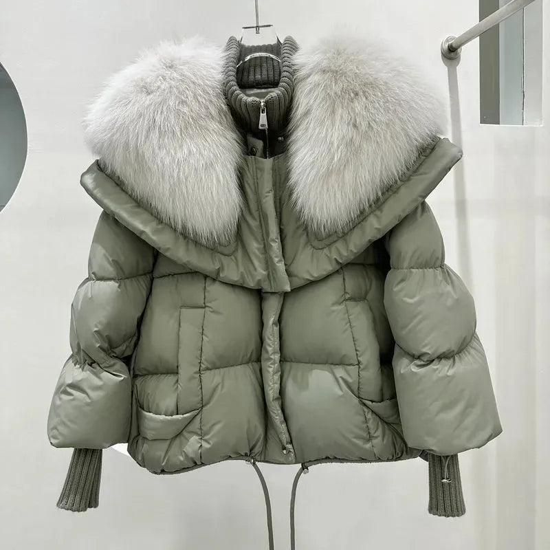 Chic women's stylish warm winter coat, perfect for fall fashion. Comfortable relaxed fit outerwear for layering.