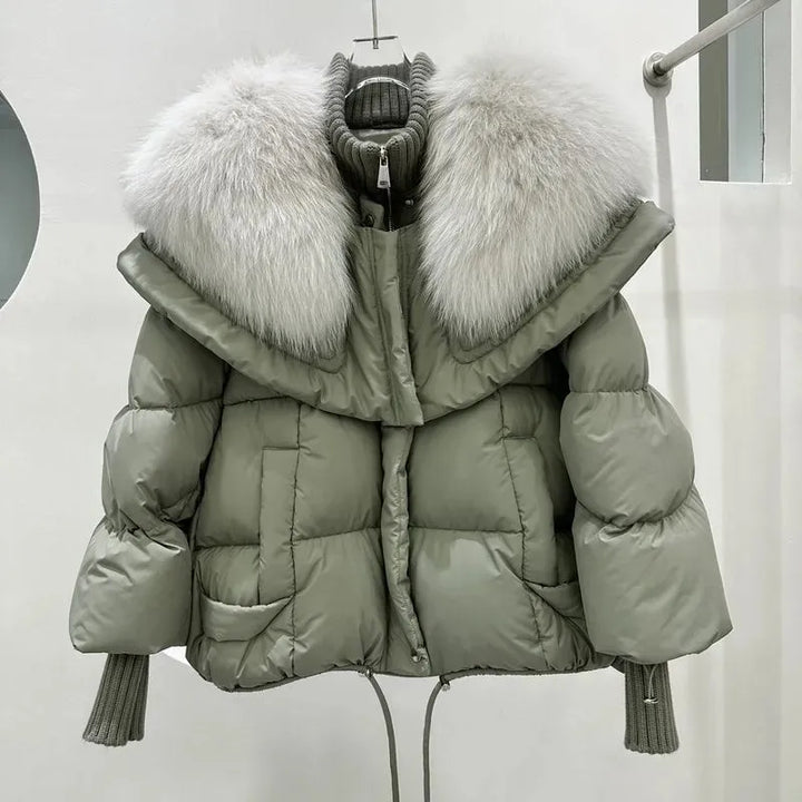 Chic women's stylish warm winter coat, perfect for fall fashion. Comfortable relaxed fit outerwear for layering.