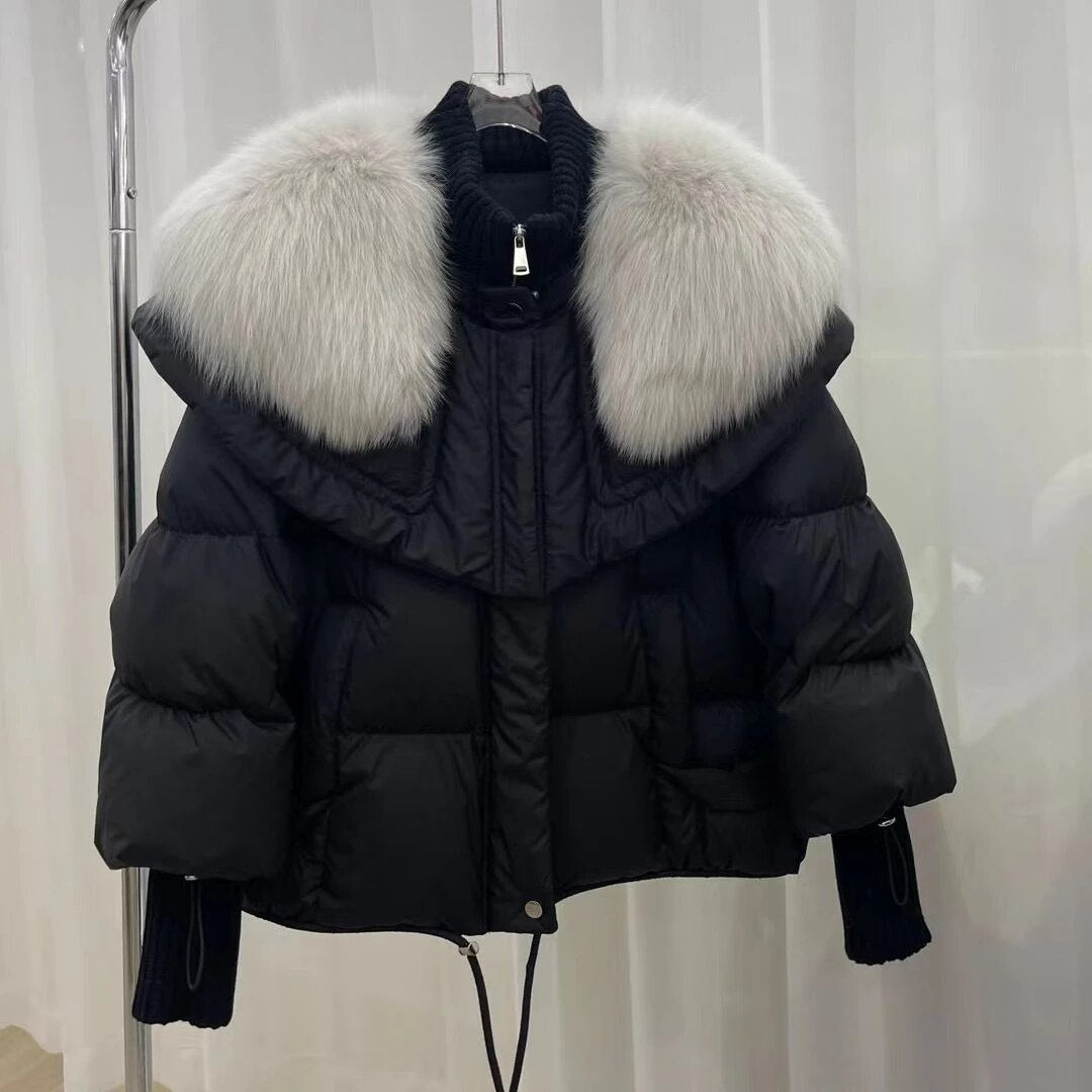 Women's comfortable relaxed fit warm outerwear jacket, ideal for stylish fall & winter layering.
