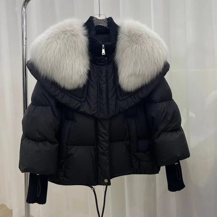 Women's comfortable relaxed fit warm outerwear jacket, ideal for stylish fall & winter layering.