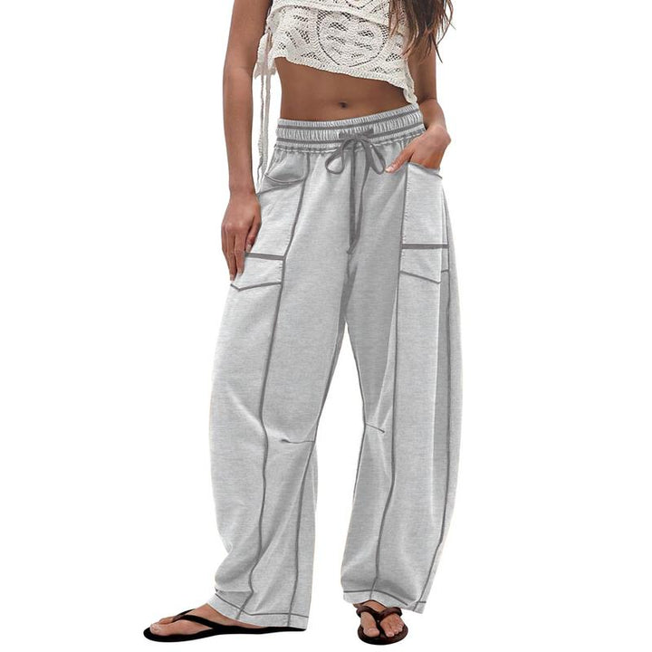 Women's versatile barrel leg pants, featuring a chic utility design for various occasions.