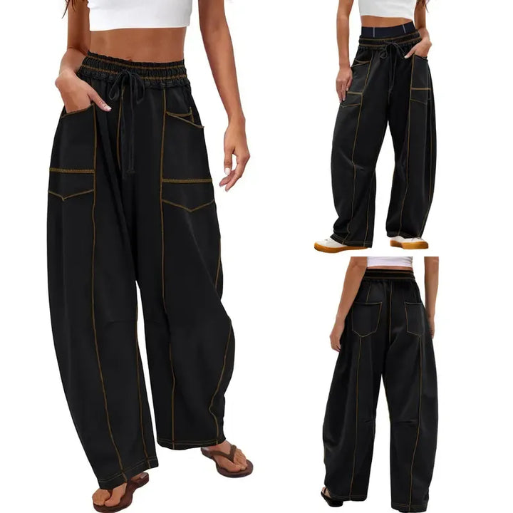 Women's chic utility barrel pants, designed for ultimate comfort & fashionable casual looks.