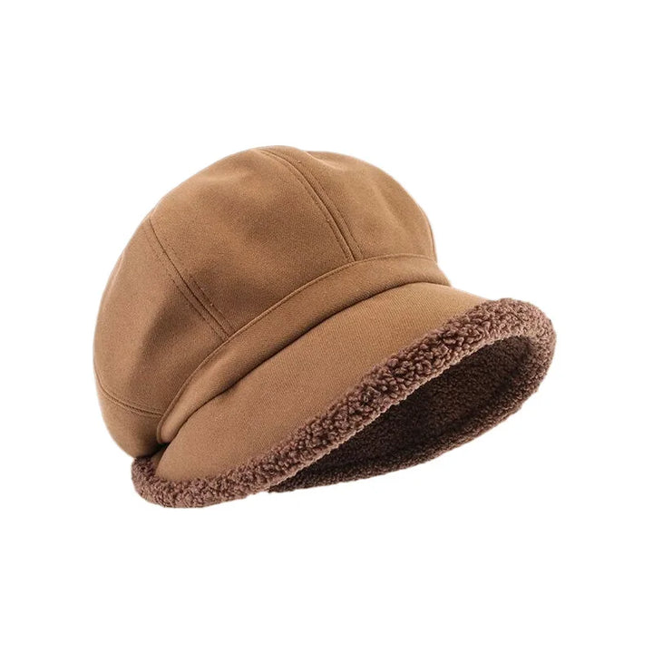 Luxurious velvet octagonal beret hat for women. Classic vintage style, warm and chic fall/winter fashion accessory.
