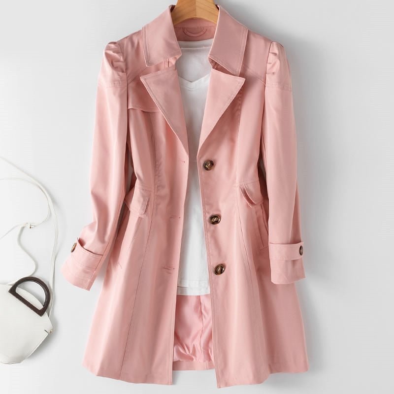Trendy women's versatile blazer jacket, an elegant coat adaptable for professional and casual fashion.