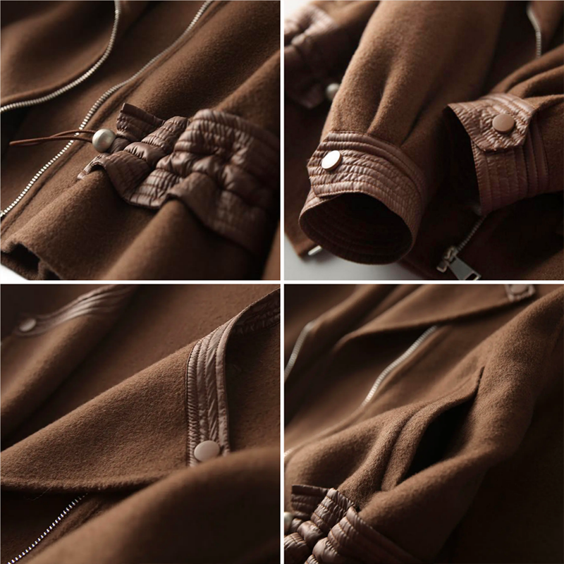 Sophisticated women's vintage-inspired winter jacket. Chic, elegant outerwear with a tailored fit, ideal for winter.