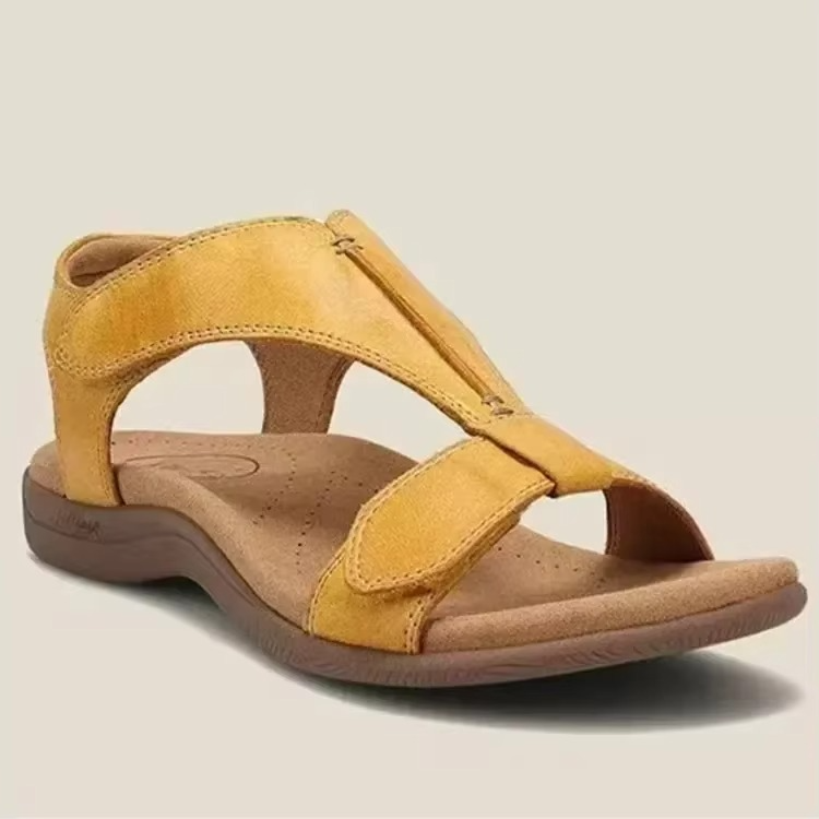 Chic women's wedge sandals for summer, offering all-day comfort with arch support.