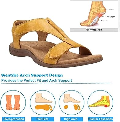 Adjustable women's wedge sandals, providing comfortable arch support for summer fashion.