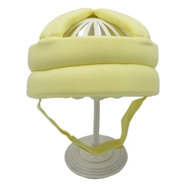 Infant crawling safety gear, adjustable soft headgear helmet. Protects baby's head while exploring.