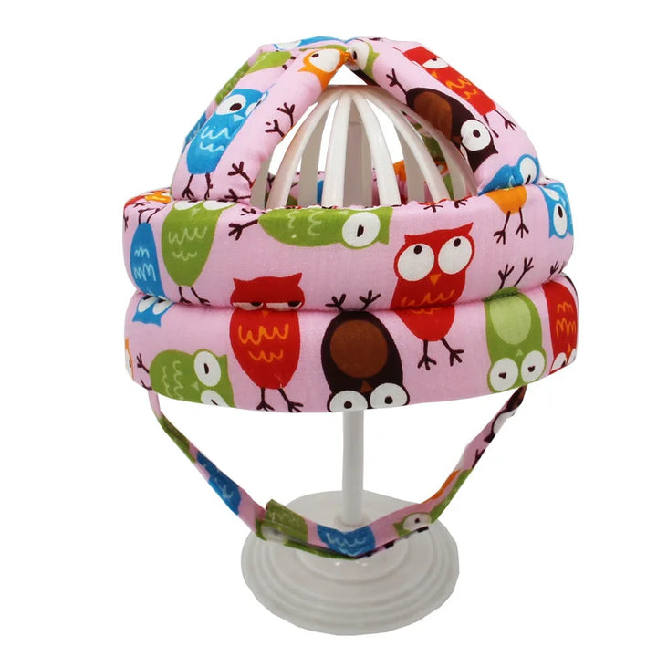Baby protective headgear for crawling, walking, and fall prevention. Soft infant safety helmet.