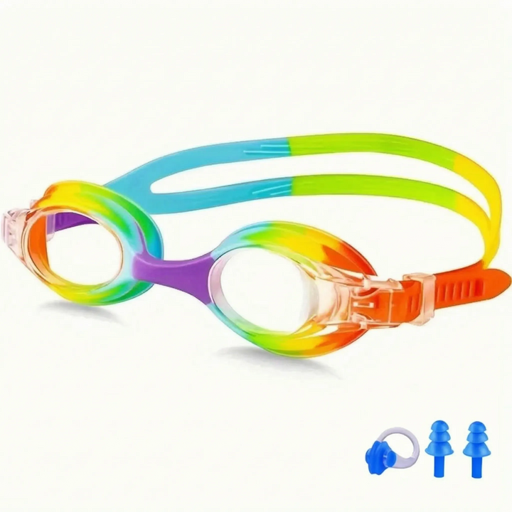 Children's swimming goggles with anti-fog coating for ultimate clarity and comfort.