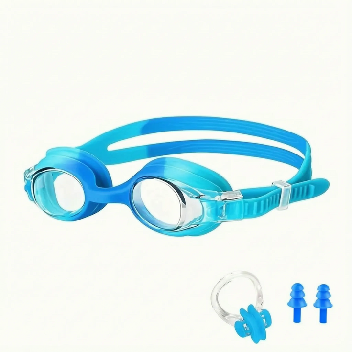 Anti-fog children's swim goggles for safe, clear underwater views during swimming.