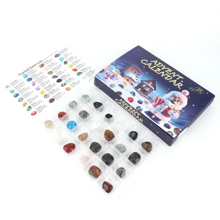 Holiday gift: Children's gemstone excavation advent calendar. Fun Christmas activity & educational toy.