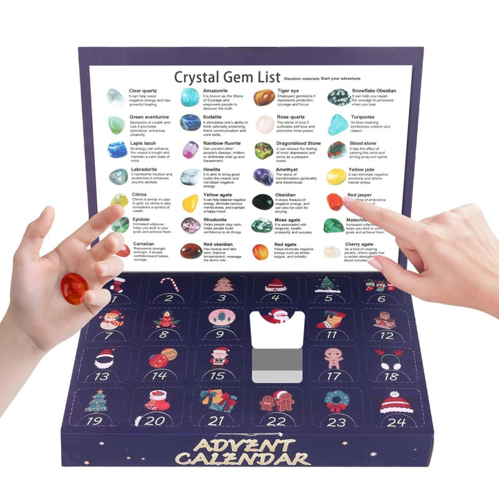 Hands-on gemstone excavation advent calendar for children. A unique educational geology science kit & gift.