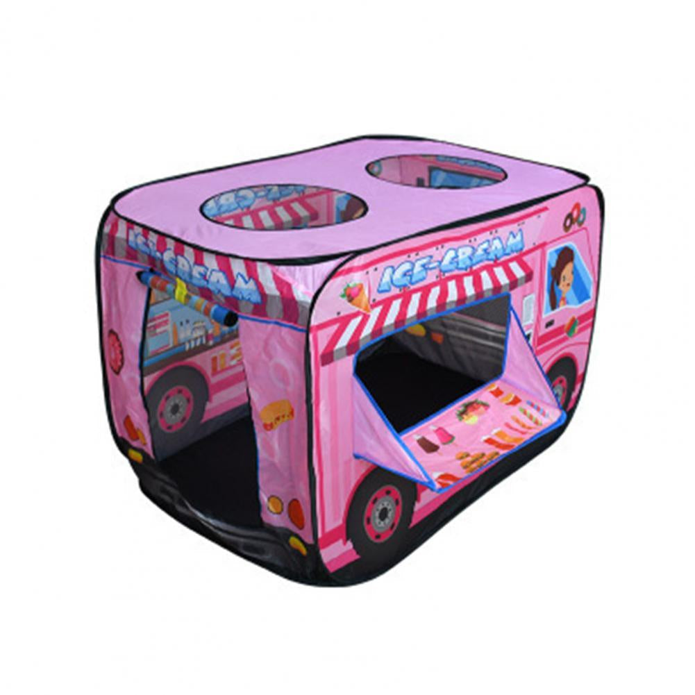 Ice cream stand pop-up playhouse, ideal for kids' imaginative role-play & creative fun. Kids fort.