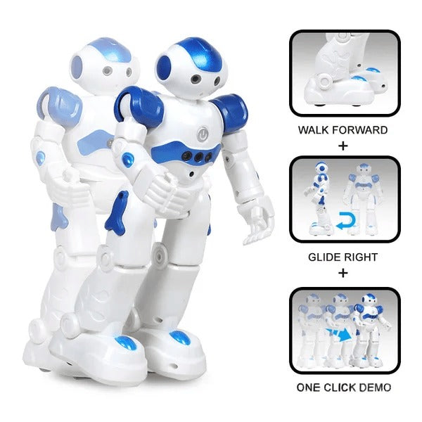 Dynamic dancing robot toy for kids, showcasing its interactive entertainment features.