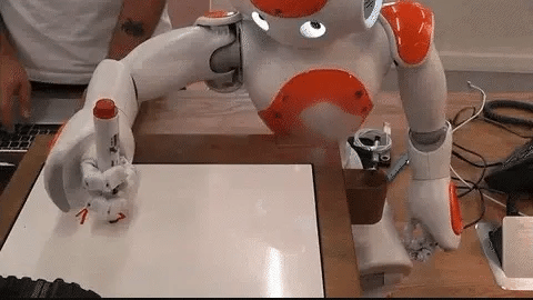 Smart robot toy for children, controlled by intuitive gestures for exciting interactive play.