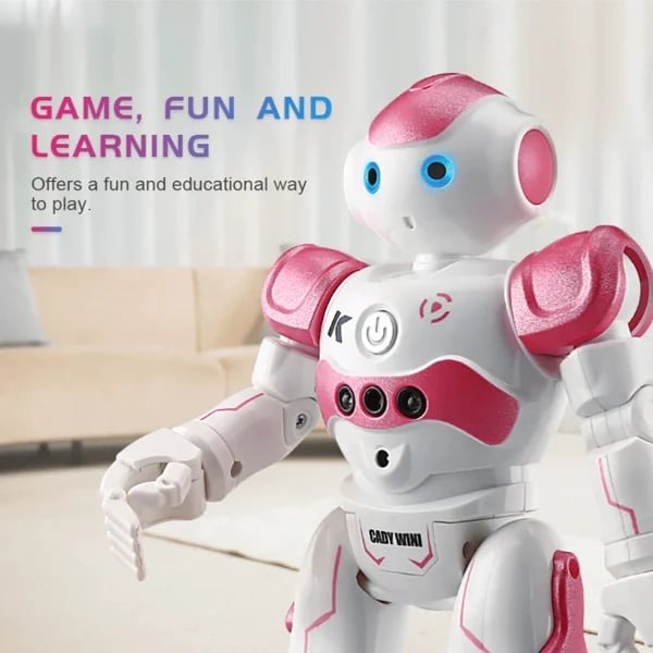 Gift for children: an interactive, educational smart robot toy with gesture control.
