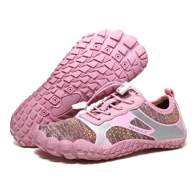 Durable WaveTrek children's water shoes, designed with a secure fit & protective sole for active kids' adventures.