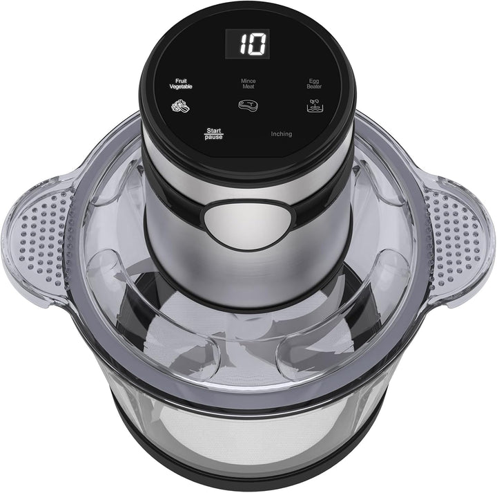 ChopPro professional food processor, high-quality glass bowl and responsive touch controls