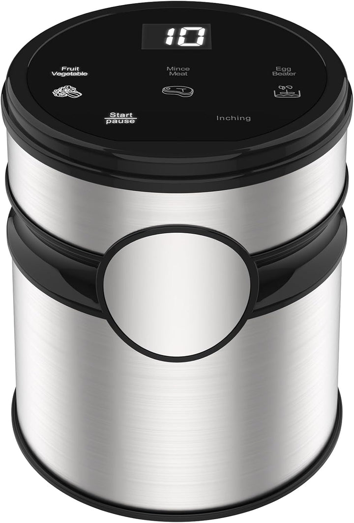 Durable ChopPro food processor with robust glass bowl and advanced touch screen operation