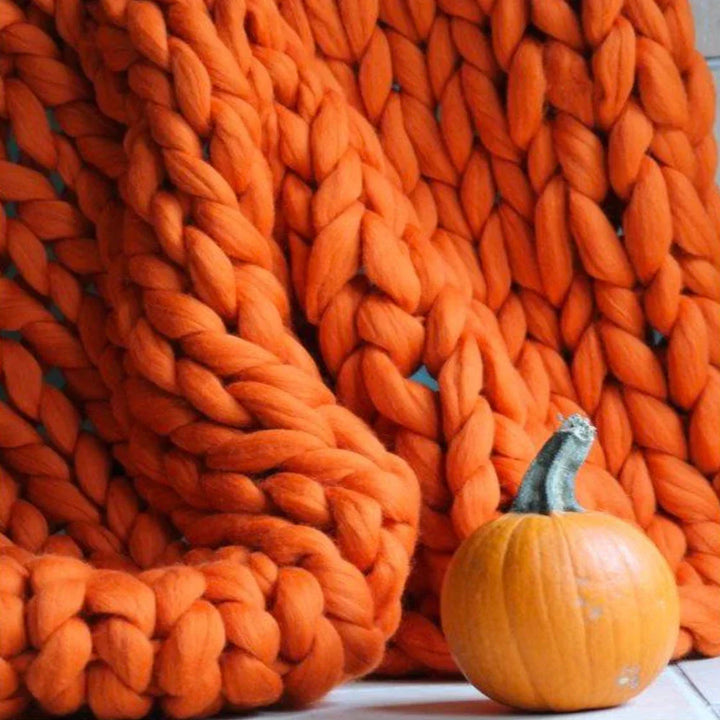 Versatile chunky wool yarn, suitable for various knitting and craft projects.