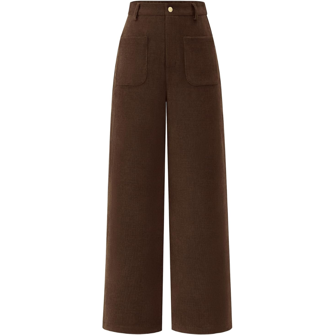 Fashionable women's high waist wide leg pants, a versatile essential for any wardrobe, available in various colors