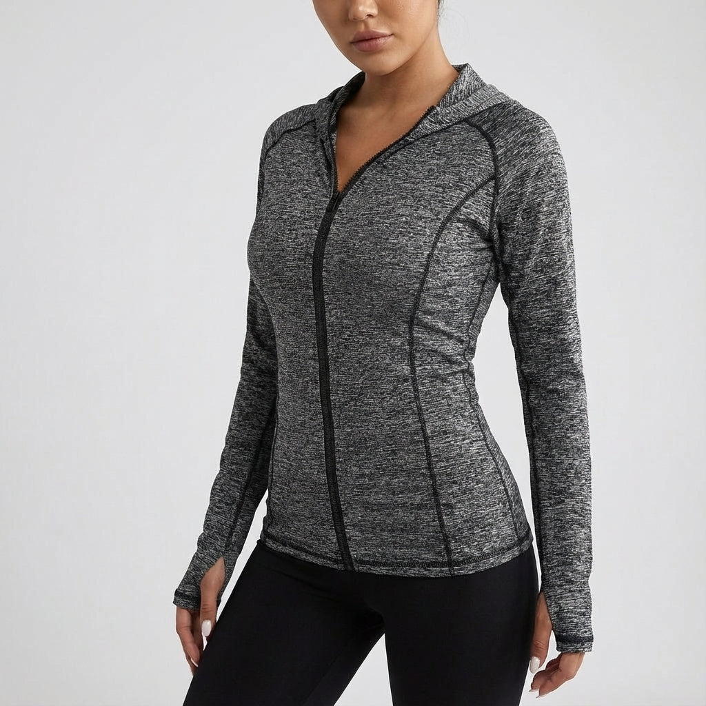 Lightweight hooded athletic jacket, Clarissa for women, suitable for active lifestyles.