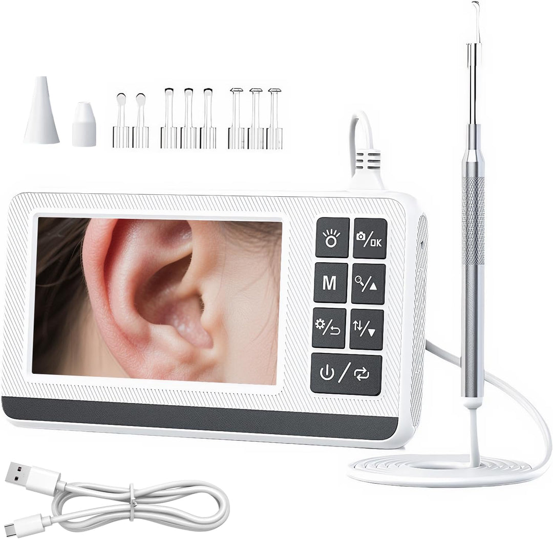 Claryon Ear Cleaning Otoscope with 3.9mm HD camera for safe ear wax removal and inspection