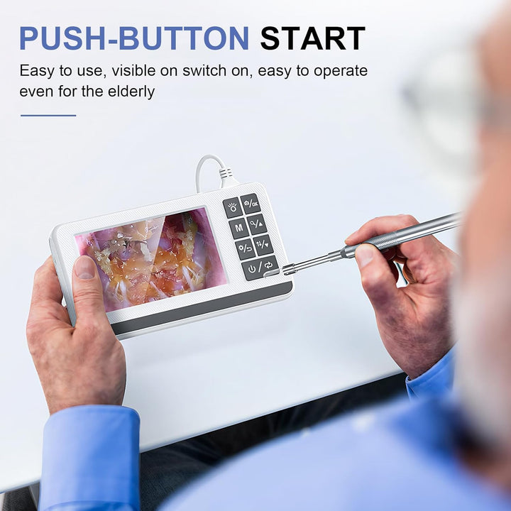 Waterproof ear inspection camera by Claryon, ideal for effective ear wax removal and healthcare